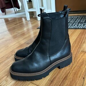 Sam Edelman Women’s Black Leather‎ Laguna Pull On Ankle Boots Size 9